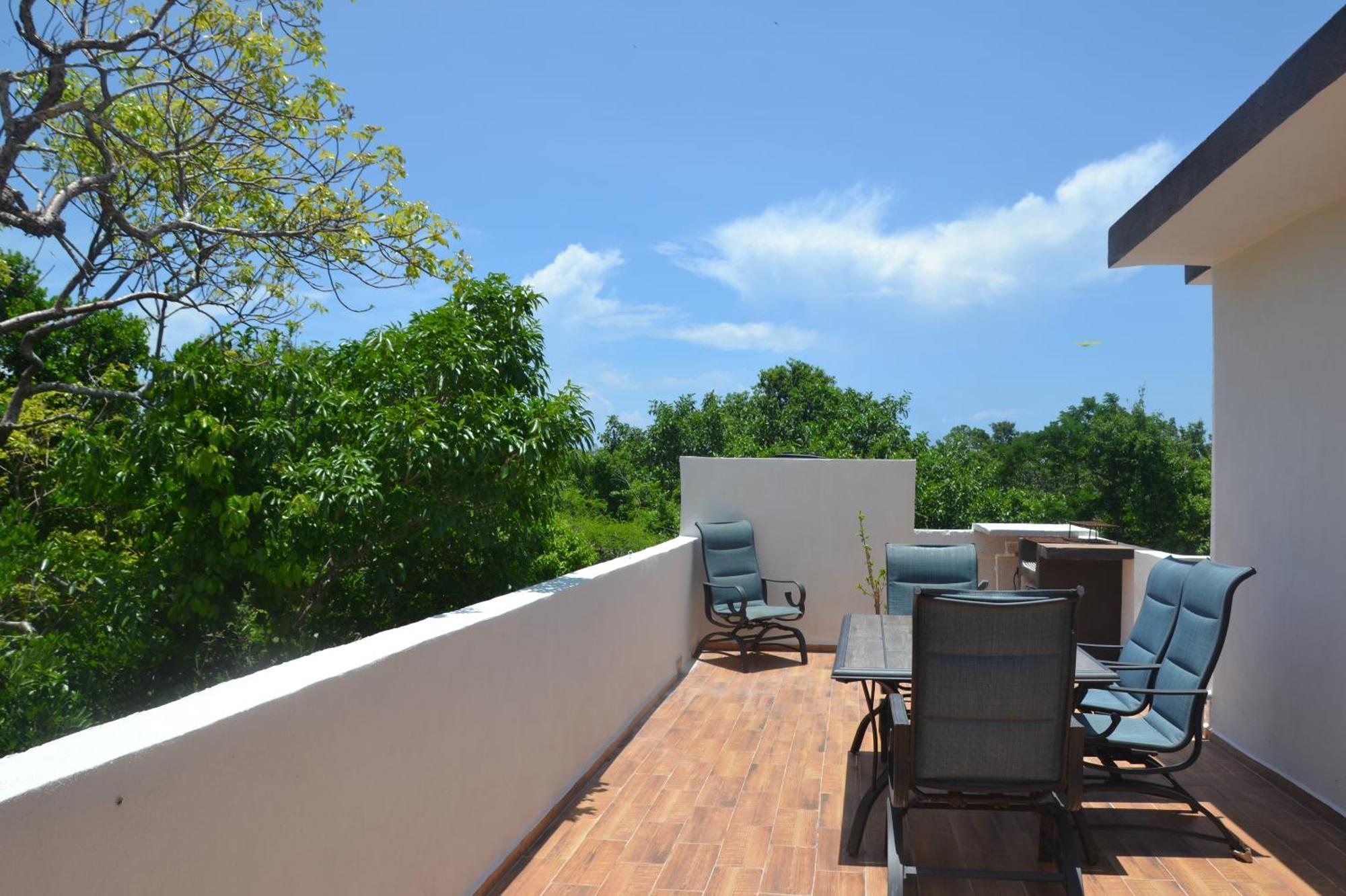 Relaxing Comfortable Jungle View Eklum Villa Rivera Maya Puerto Morelos Pool Ac Gym Gated Community Eksteriør billede