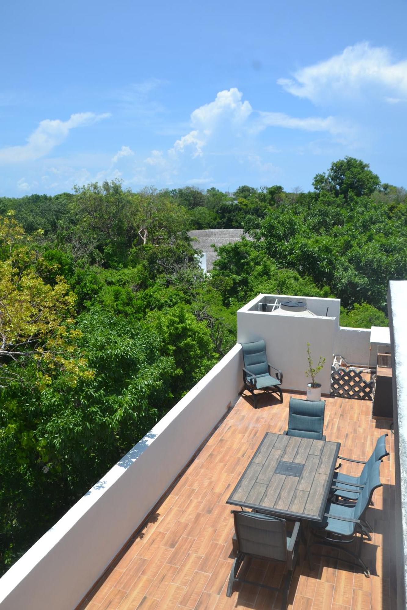 Relaxing Comfortable Jungle View Eklum Villa Rivera Maya Puerto Morelos Pool Ac Gym Gated Community Eksteriør billede